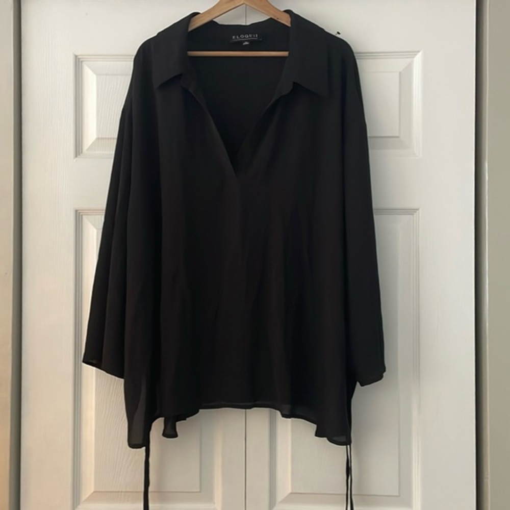 Eloquii collared blouse